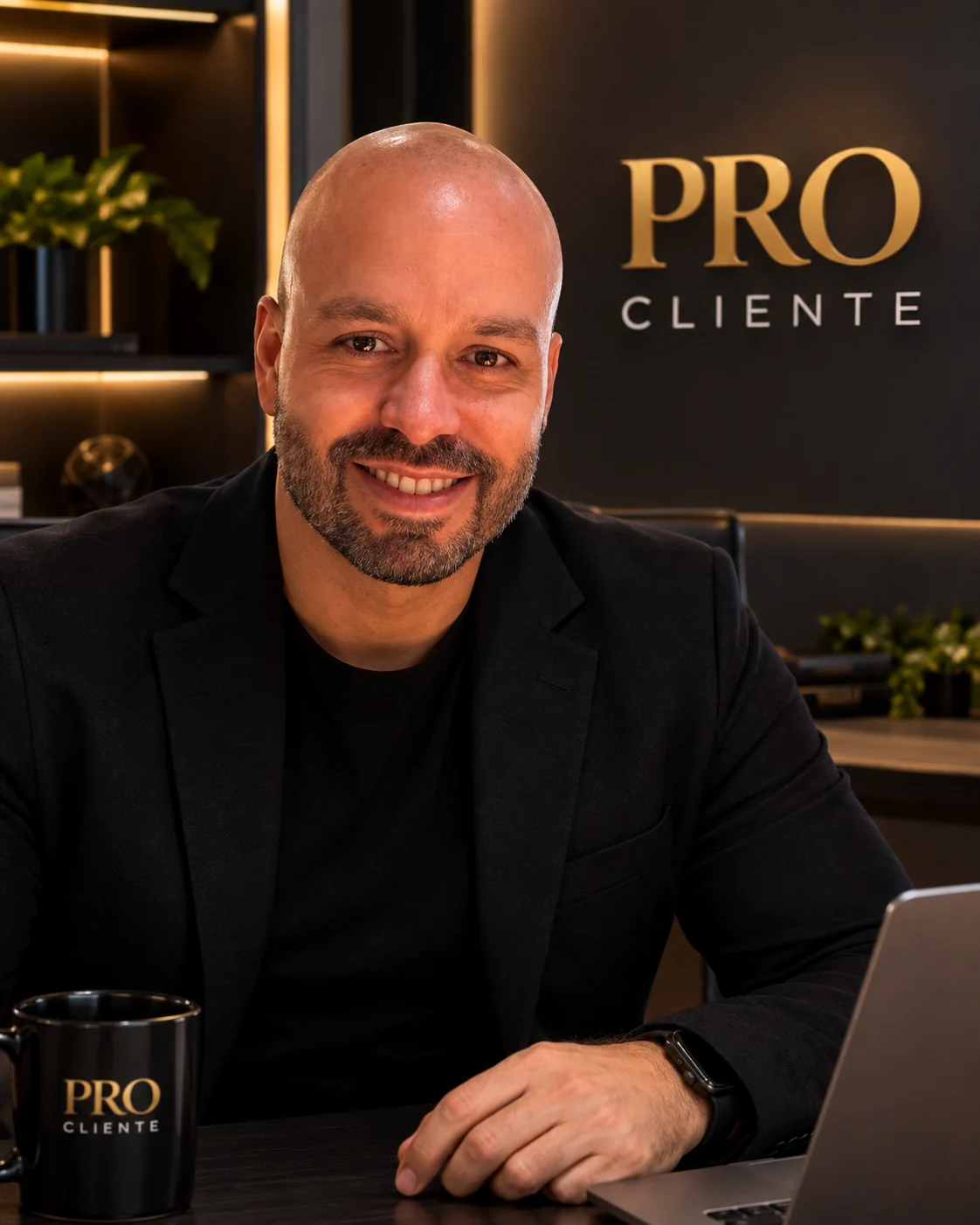Ricardo, especialista da PRO CLIENTE, em seu ambiente de atendimento